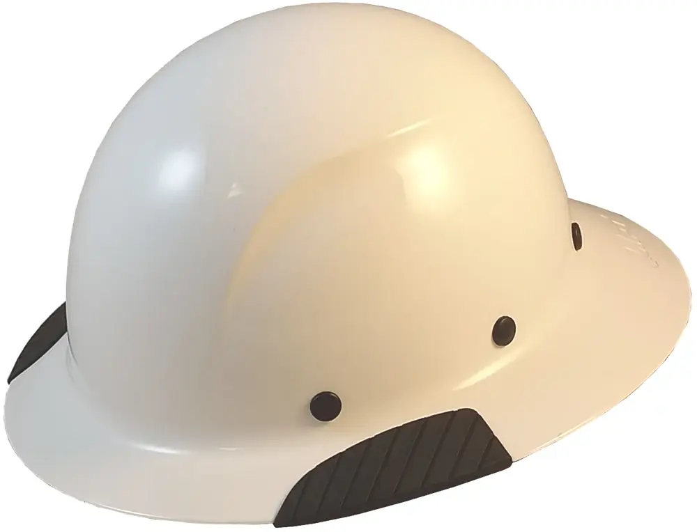 Fiberglass White Lift Safety Hard Hat Kit ANSI Type I Class C with Custom Options from Texas America Safety Company for Chin Straps, Protective Edging, and Storage Totes