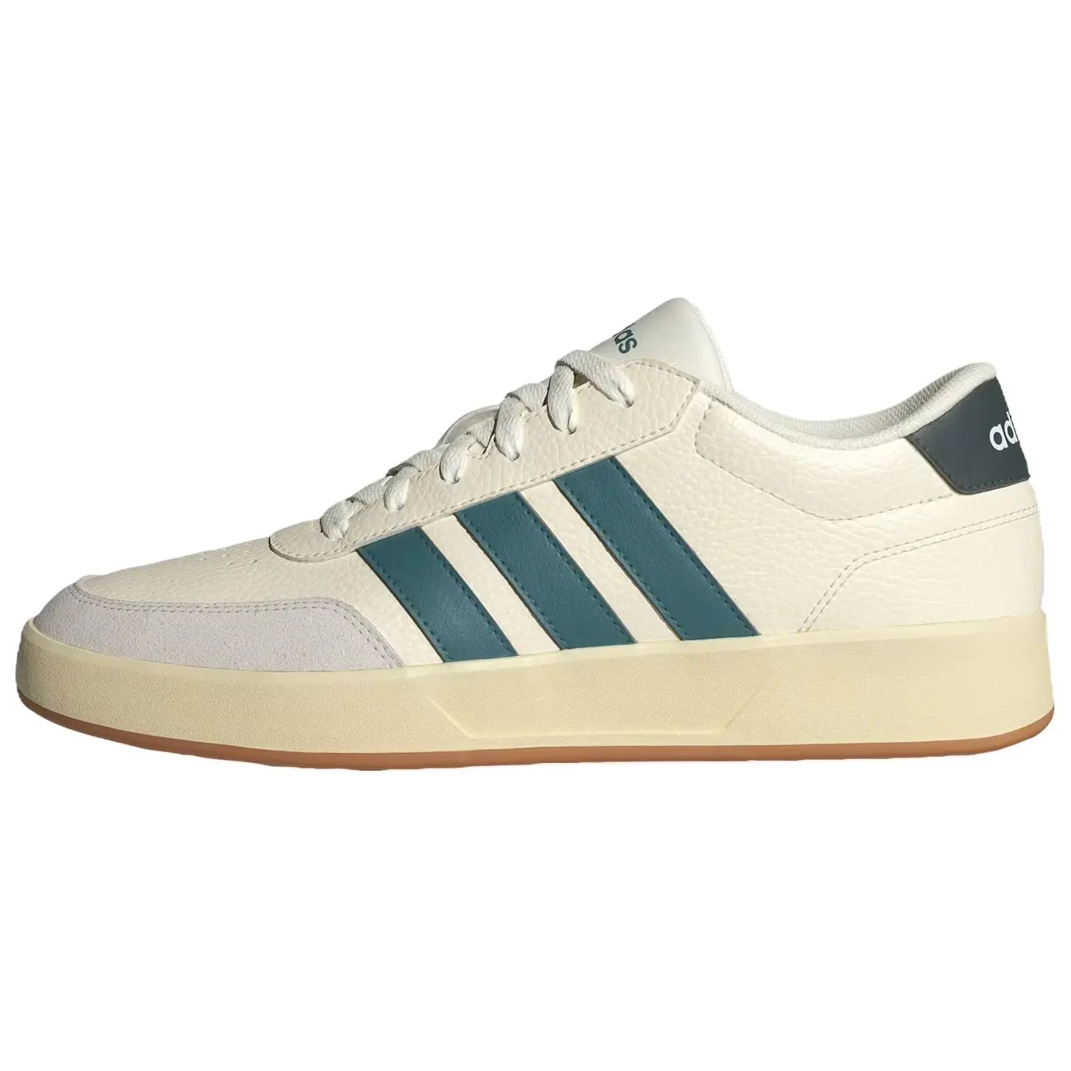 Adidas Breaknet 3.0 Skateboard Shoes Unisex Beige Green Stylish Comfortable JR3556