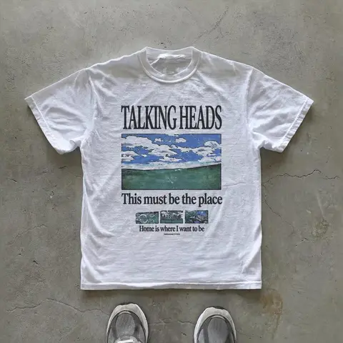 Comfort Colors Talking Heads Graphic T-Shirt This Must Be the Place Lyric Tee 70s Rock Inspired TShirt