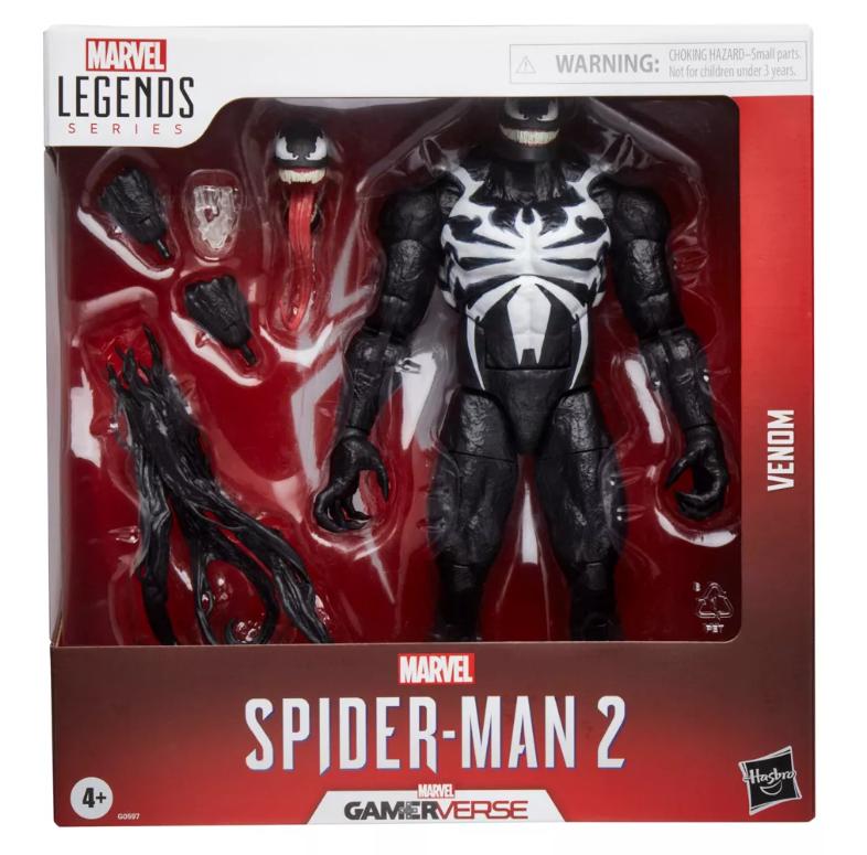 Marvel Legends Series Gamerverse Venom Spider-Man 2 Video Game Inspired 10.5 Inch Scale Action Figure with 4 Accessories