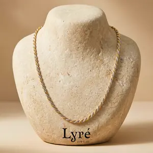 Duo 5.5mm Two-Tone Rope Chain Necklace | NCK009