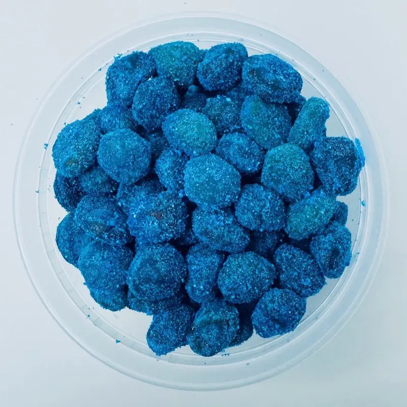 Blue berry Gushies - Sweet and Tangy Candies - 6 oz Container - Candy t
