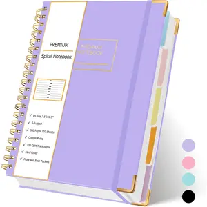 Subject Notebook, Spiral Notebook Journal College Ruled, 7.6" x 10.5", 240 Pages Hardcover Notebooks for Work School Office Women Men, College Nursing Essentials
