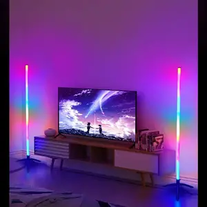 USB Powered LED Floor Lamp - RGB Color Changing LED  for Indoor Music Sync Ambient Lighting in Living , Bedrooms & Corners room lights