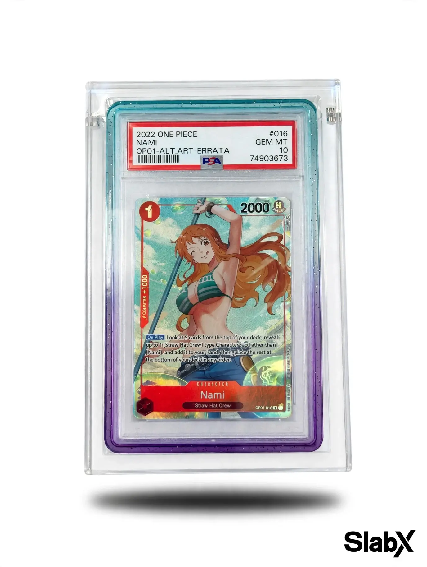 SlabX Single Slab with Guard Magnetic Acrylic Case for standard graded PSA cards 8mm Thick with N52 Magnets