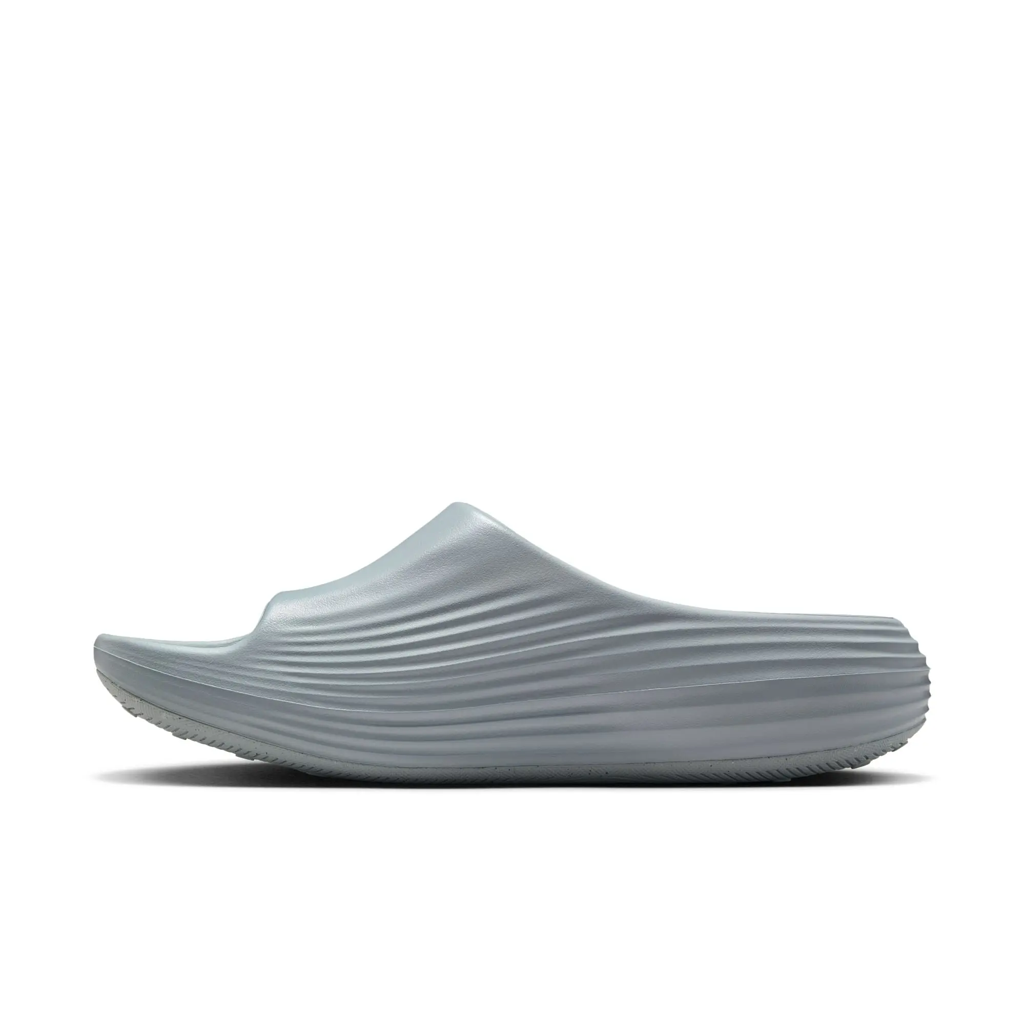 Men's Rejuven8 Recovery Slides with Plush ReactX Foam Midsole, Wide Fit Open Toe Casual Footwear with Grippy Rubber Outsole, Slipper