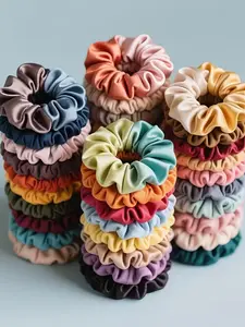 30pcs Random Hair Bun Maker Kit, Bulk Color Variety, Small Elastic Hair Bands for Braids, Ponytails, Buns, All-Season Use, Ponytail Hairstyle, Elastic Hair Accessory, Hair Bun Accessories
