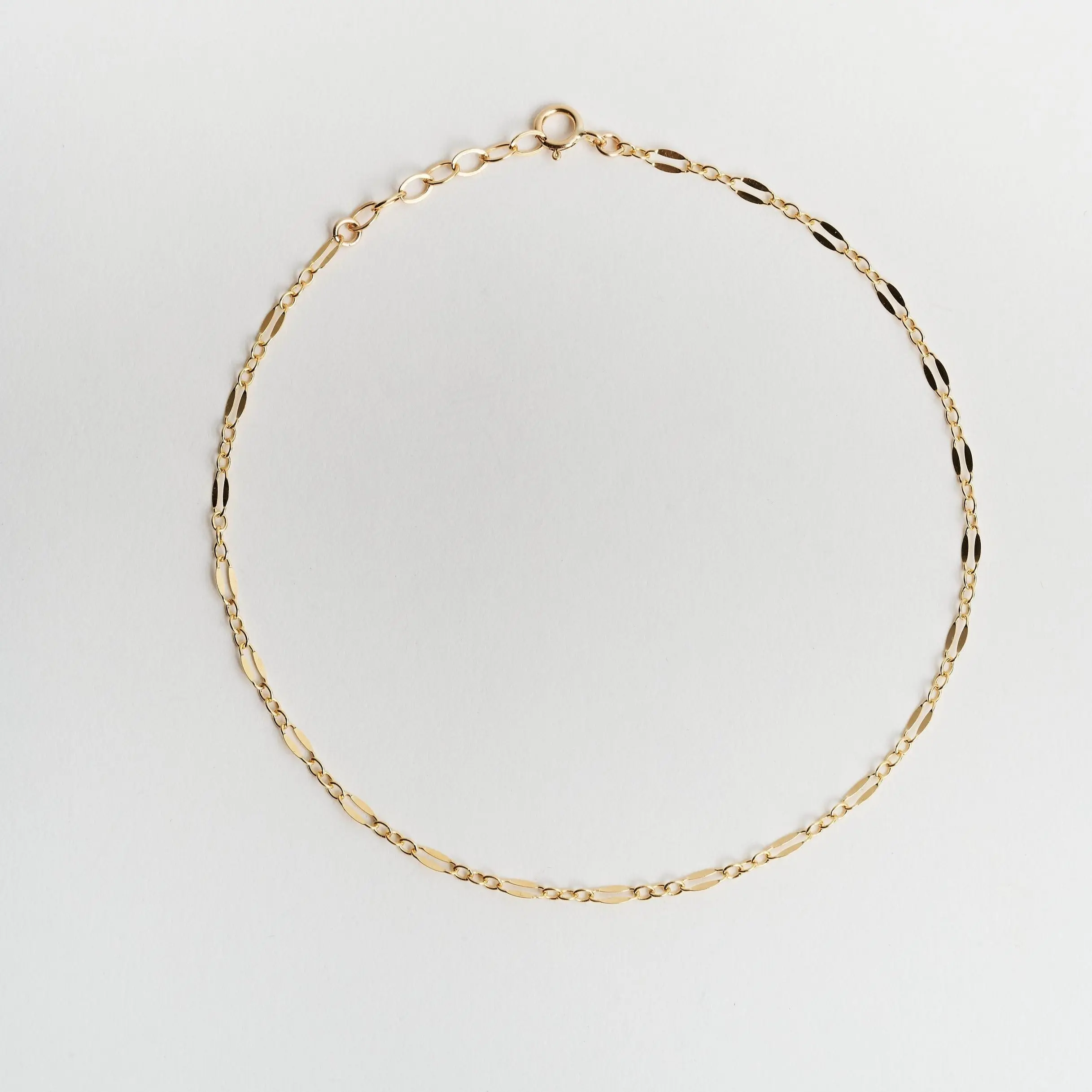 Luna Sequin Gold Chain Choker Necklace