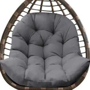 Egg Chair Cushion, Waterproof Outdoor Egg Replacement Cushions, Patio Chair Cushions for Outdoor Funiture, Thickened Hanging Chair Cushion, 35x47x7 Inches (Grey)