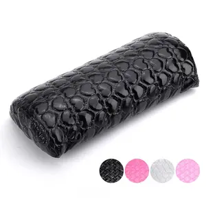Washable PU Leather Detachable Nail Pillow Hand Rest Manicure Hand Pillow Cushion Nail Art Tool for Nail Tech Black