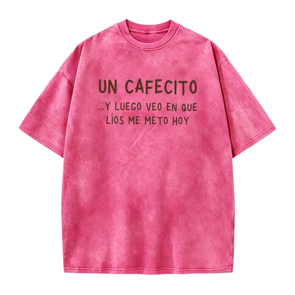 Washed T-shirt-Red