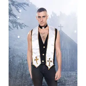 2pc Mens Priest Costume