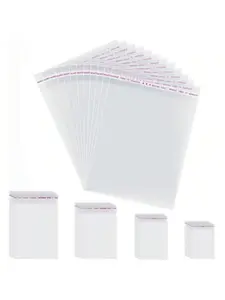 100pcs Clear Resealable Cellophane Bags for Gift Giving, Self Adhesive Individual Cookie Bags for Packaging School Supplies Food Bag Food Box