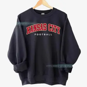 Kansas City Football Vintage Sweatshirt, Kansas City Football Crewneck, Football Sweatshirt, Kansas City Fan Gifts FDA8