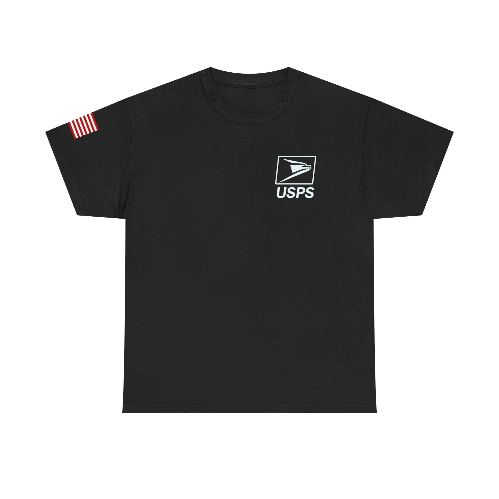 USPS Graphic Tee, Unisex Cotton Shirt, Americana Apparel, Post Office Pride Shirt, Gift for Postal Workers, Everyday Casual Wear, Flag Tee