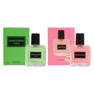 Royal Fragrance Amor In Roma Green and Pink Women's Eau de Parfum Natural Spray, 100ml/3.3fl.oz. - Beauty & Personal Care Fragrance