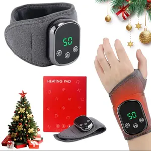 Portable Rechargeable Wrist Massager 3 Vibration Intensity Levels and 5 Temperature Settings Ideal for Wrist Massage and Relaxation A Perfect Christmas Gift for Elderly Family Members USB Rechargeable Massagers