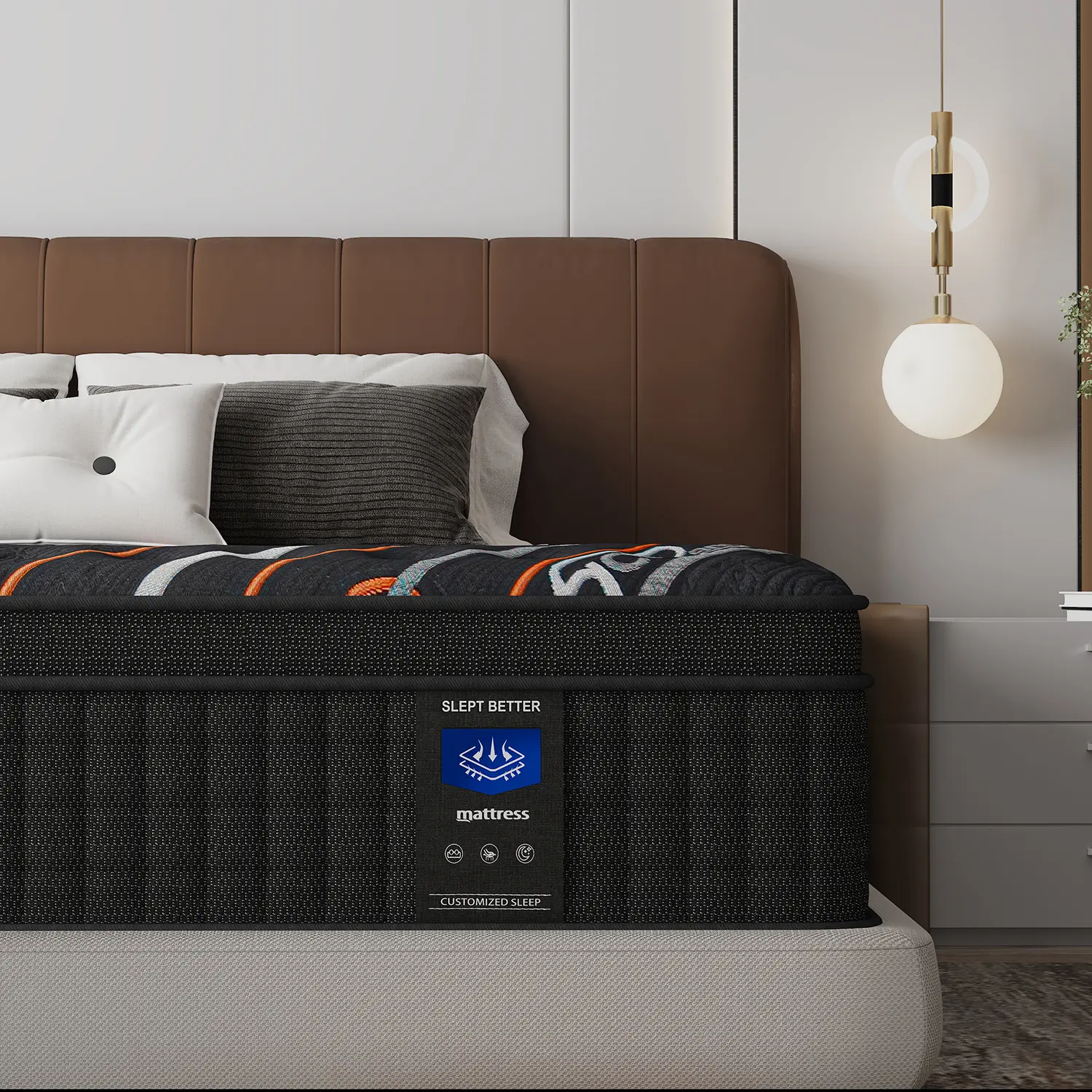 Queen Size Memory Foam Spring Mattress (10/12/14 in) - Pressure Relief, Back Pain Relief, Deep Sleep Support Memory Foam Mattresses, Memory Foam Mattresses For Pressure Relief