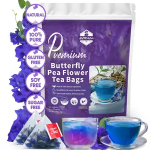 Organic Butterfly Pea Flower DIRECT FROM SOURCE Thailand Non GMO Verified Dried Caffeine Free Gluten Free Vegan Rich in Antioxidants Free eBook