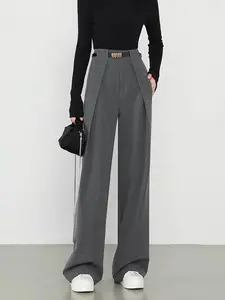 Plain Pockets Straight Pants