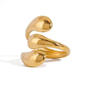 Smooth Waterdrop Ring Water Resistant
