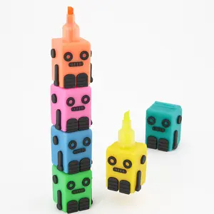 Stackable Robot Markers for Kids' Creative Fun
