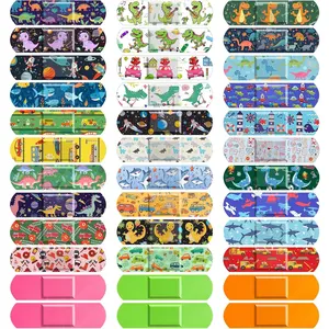 300 Pcs Adhesive Bandages, 33 Styles Kids Cartoon Bandages, Flexible, Colorful, Waterproof, Breathable, Protect Scrapes