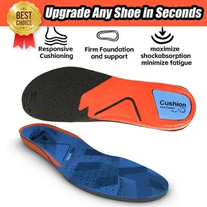 Shock Absorption Insoles for Men & Women Breathable TPU Case Support Memory Foam Work Boot Insoles for Standing All Day