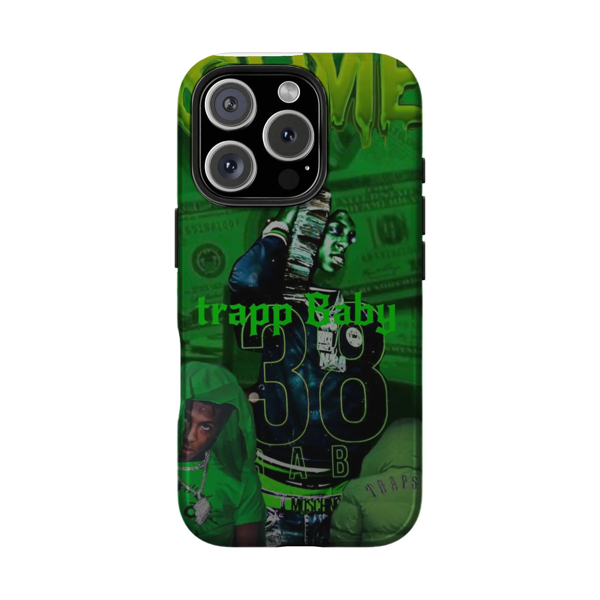 Rapper YoungBOy Concert Pose Phone Case - High Quality TPU Plastic for Apple iPhone 15,14,13,12,11,Pro, XS, XS Max, XR, Plus, Mini - Waterproof Black Cover