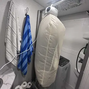 VEVOR Portable Clothes Dryer,  Clothes Dryer with Dryer Bag, PTC Heating & LED Display, Foldable Mini Dryer with 5-H Timer for Apartments, Dorms, RVs, or Hotels, 600W, Beige