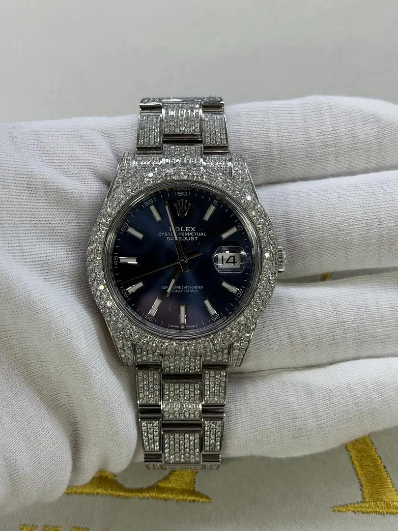 Rolex Datejust 41 "Blue Dial (Custom Diamond Set)"