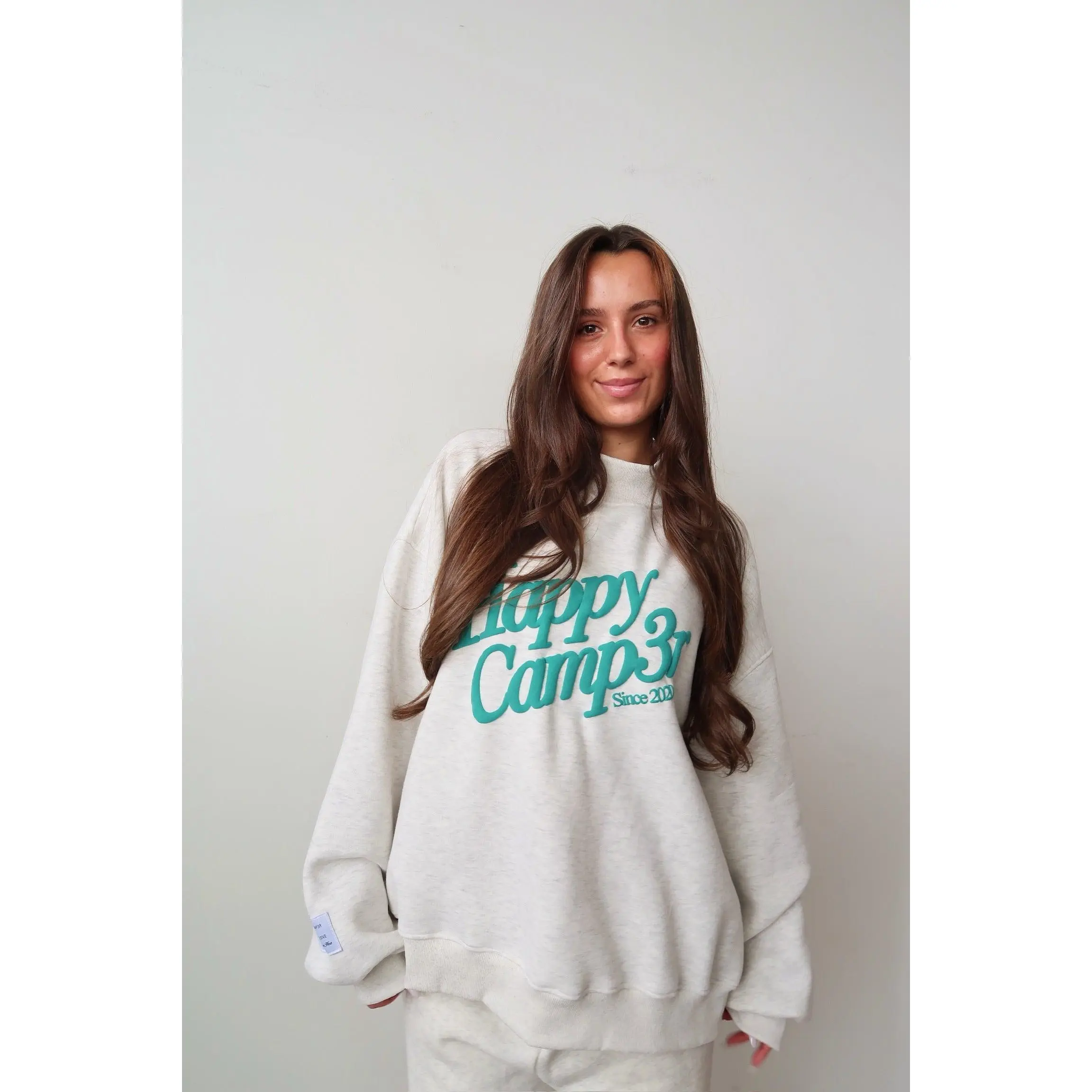 *Drift Exclusive* Happy Camp3r Heather Grey Puff Series Mockneck
