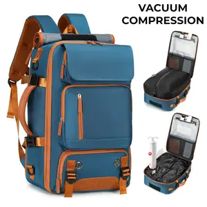 Men's lightweight travel bag, vacuum-sealed backpack, outdoor sports multi-functional computer bag, vacuum compression bag with large capacity, can be worn crosswise and carried as a shoulder bag or backpack
