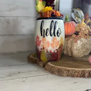 Hellooo Pumpkin Hello Fall Resin Mug