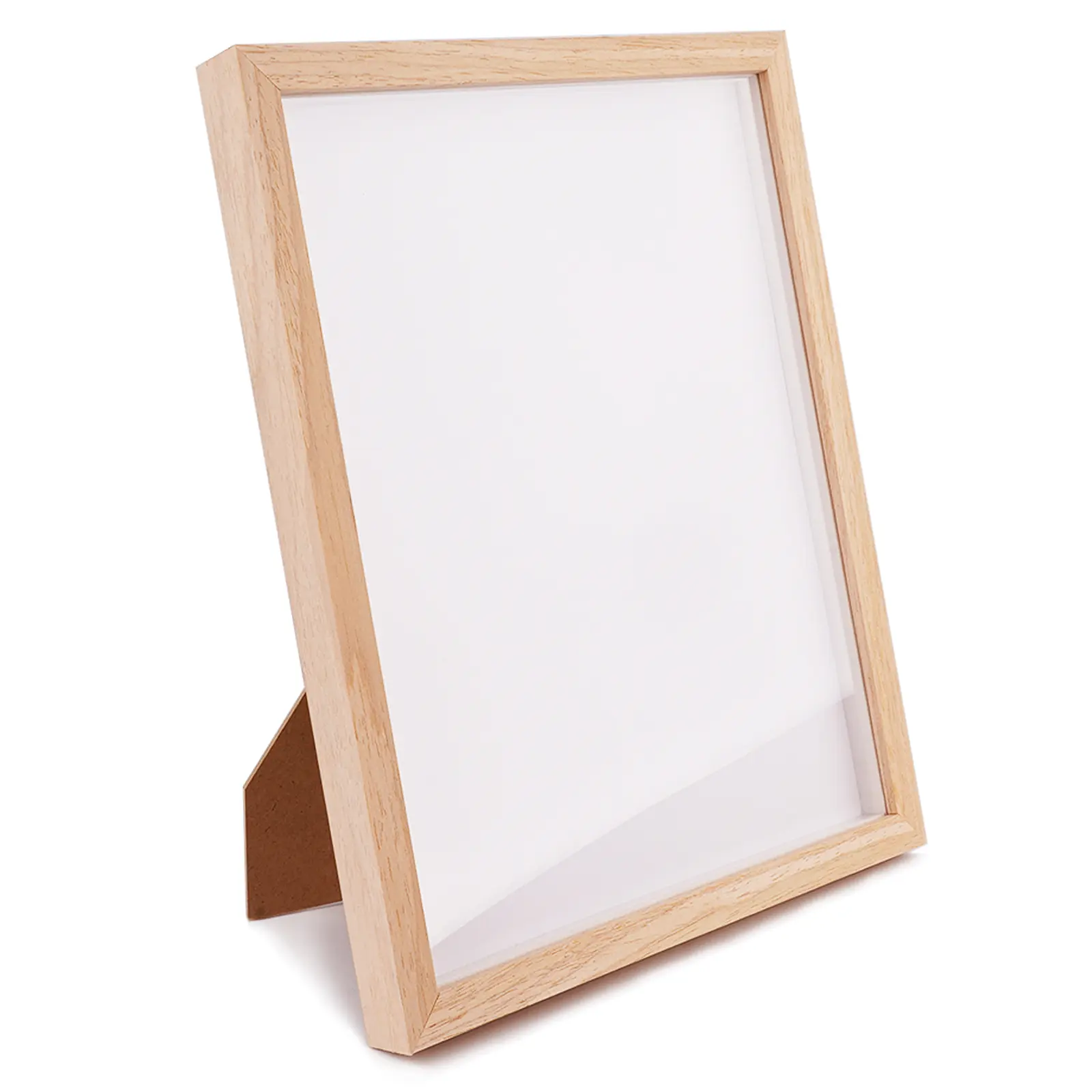 Natural Solid Oak Wooden Narrow Photo Frame - Wall-Mount, Desktop/Wall Home Decor Accessory for Pictures, Prints, Artworks with Easy Installation