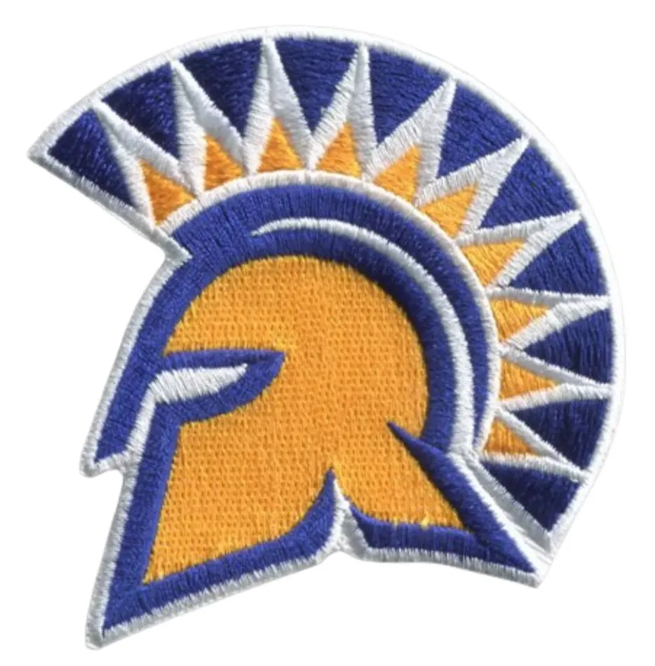 San Jose State University (SJSU) 2.875"W x 3"H Patch (Hook & Loop Patch - NOT Iron On)