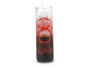Double Action Evil Eye Candle - 7 Day Protection Against Evil Eye & Jealousy - 100% Paraffin Wax - 2.5" Wide x 8.25" Tall - 140 Hour Burn Time