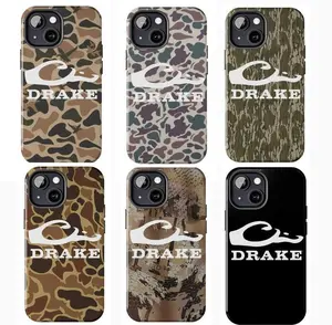 Drake Waterfowl Duck Hunting Camo Phone Case, Ol School Camo Preppy Aesthetic For Phone Cases