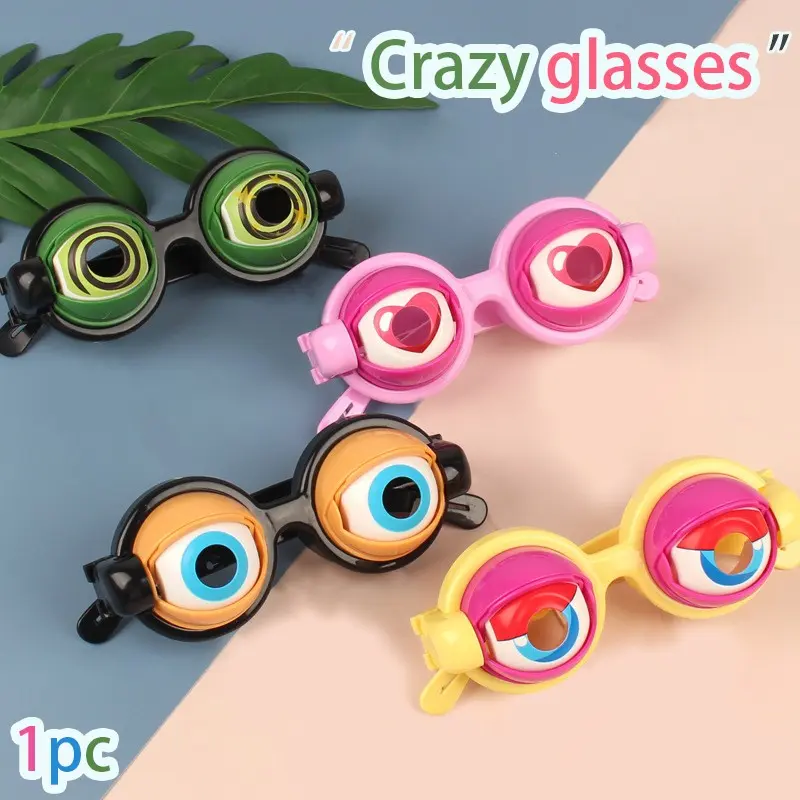 Funny Wobbly Eyes Glasses, Creative Unique Prank Eyewear, Fun Halloween Party Role Play Props, Party Accessories, Party Photo Prop, Perfect Party Gift, Novelty Toy