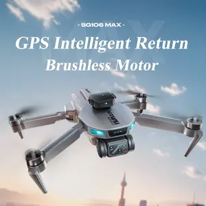 Foldable GPS Drone with 1080P Dual Cameras, Brushless RC Quadcopter with Optical Flow Hovering, Wifi Connection, 3.7V 2000mAh Rechargeable Battery, Lightweight Under 249g, Headless Mode, One Key Take Off/Landing, Gesture Photography, Birthday Party Gift