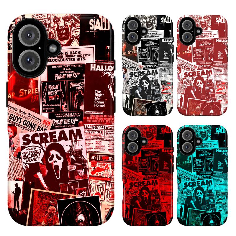 Terrifier One Case Horror Movie Halloween Phone Case – Scary Scream Terrifier Ghost Cover ...