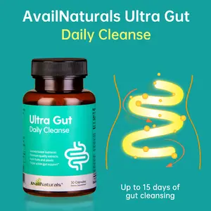 【Daily Cleanse】AvailNaturals Gut & Colon Support｜Advanced Formula with Senna leaf extract & Cassia seed｜Contains 2.5 Billion Probiotics｜Dietary Fiber for Digestive Health｜30 capsules SY2