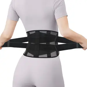LibertyMove High Waist Back Brace | Ultra-Breathable Mesh | Adjustable Support Belt | Strong Relief for Lower Back Pain with Removable Faja Lumbar Pad 8.6″ Wide, Helping Posture Adjustment