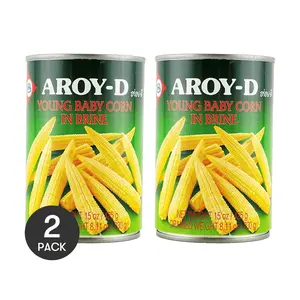 AROY-D Thai Sweet Corn 425g - Perfect for Stir-Fry, Salads & Hot Pot | 2 Pack