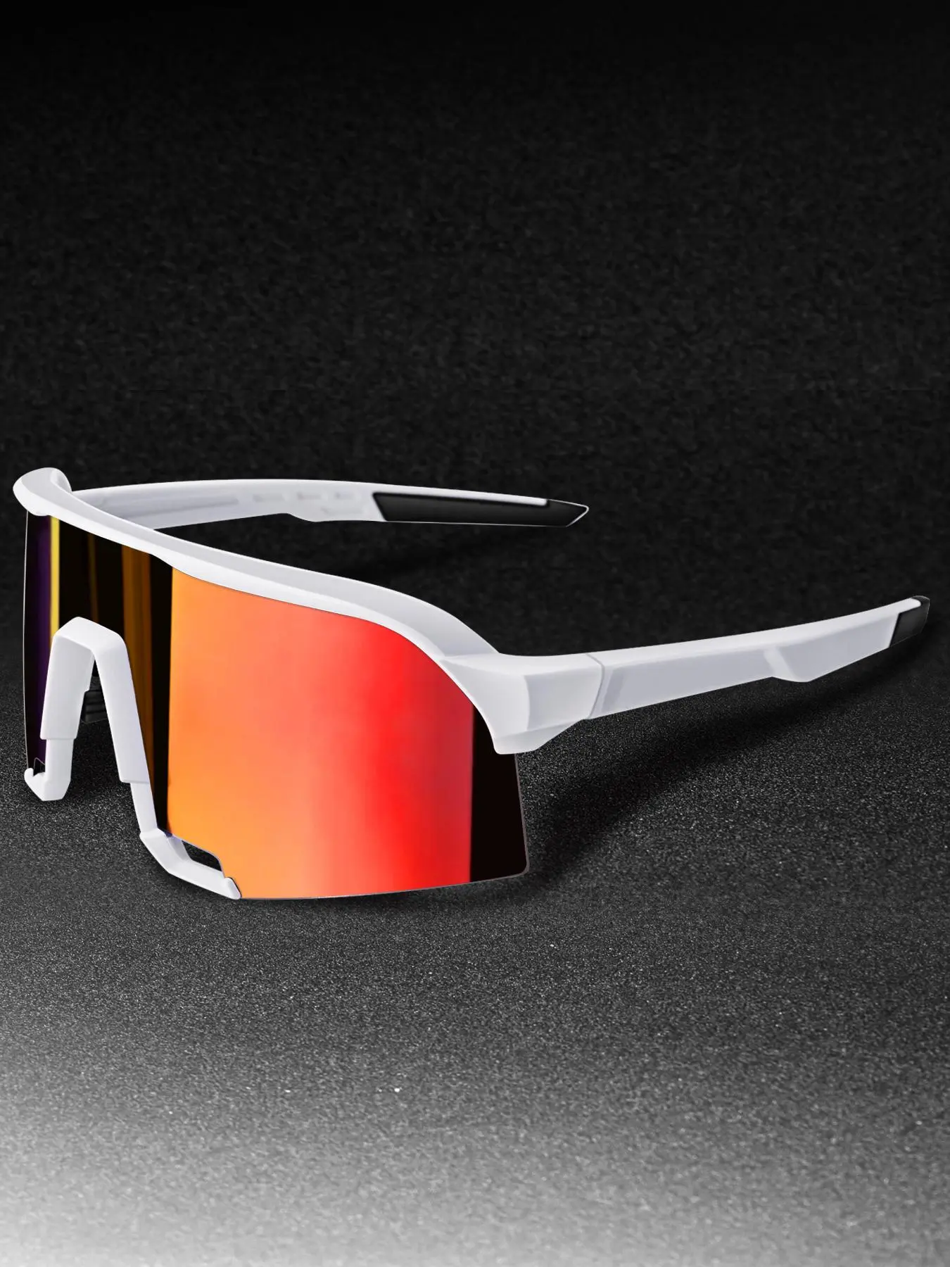Unisex Sporty Flat Top Sunglasses, Trendy Casual Sunglasses for Everyday Use, Fashion Accessories for Outdoor Activities