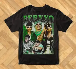 Limited Ferxxo Feid Vintage T-Shirt, Gift For Woman and Man Unisex Heavy Cotton Tee 1ED