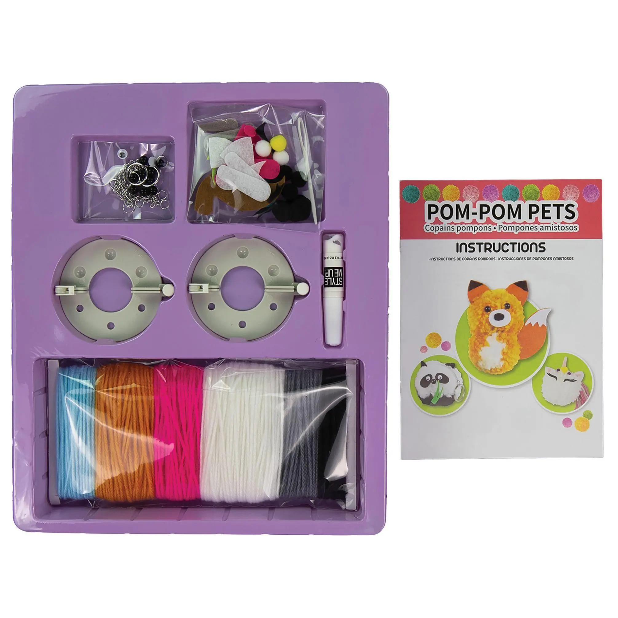 Style Me Up Pom Pom Pets Kids Yarn Crafting