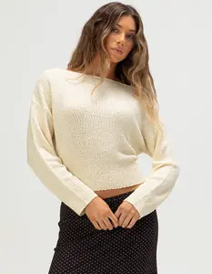 NECTAR CLOTHING Womens Off The Shoulder Sweater