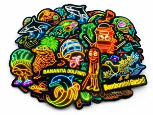 50 Neon Style Brainrot Stickers  - Water-Resistant Vinyl (No Duplicates)