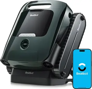 Beatbot AquaSense 2 Pro Cordless Pool Vacuum Robot, Unmatched 5-in-1 Cleaning, Surface Parking, Skims Water Surface with APP Control, Water Clarification, for Pools up to 3,875 Sq.ft – Emerald Green